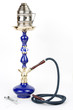 Blue hookah with accessories