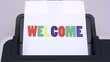Printing A Colorful Welcome