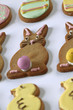 selection of easter cookies