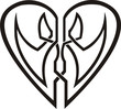 Celtic heart - tribal tattoo