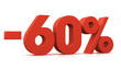 percentage, -60%