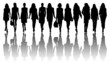 Silhouettes of women Silhouettes of women