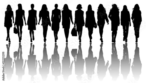 Illustration: Silhouettes of women Silhouettes of women