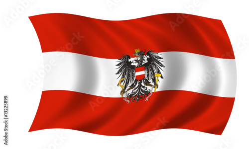 Illustration: österreich fahne adler austria flag eagle österreich fahne adler austria flag eagle
