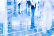 motion blurred of people walking in shopping mall motion blurred of people walking in shopping mall