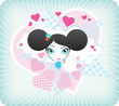 Funky vector girl Funky vector girl