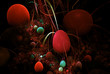 Illustration: colorful easter eggs colorful easter eggs