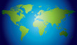 Hand drawn highly detailed world map