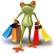 Grenouille et shopping