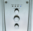 Stainless steel silver panel of amplifier receiver