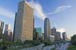 Los Angeles highway and skyline