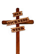 Wood Cross With Saying