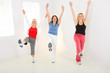 Women during exercising