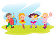 children performing