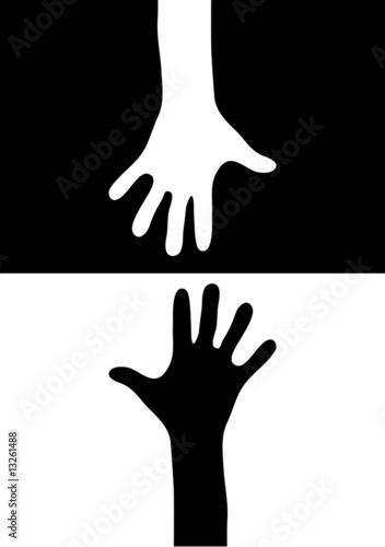 mano bianco/nero