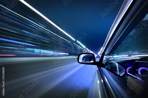 Photo: night car drive night car drive