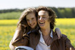 couple biking