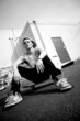 Skateboarder Resting