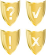Gold vector icons Gold vector icons