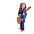 Young girl with guitar