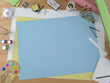 artist desktop with copy space