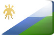 Flag of Lesotho button