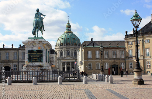 Foto: Kopenhagen - Schloßplatz Amalienborg Kopenhagen - Schloßplatz Amalienborg
