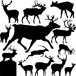 Photo en ligne au meilleur prix 13 pieces of deer  silhouettes