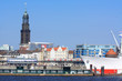 Hamburg mit Elbe, Hafen und Michel Hamburg mit Elbe, Hafen und Michel