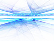 Photo en ligne au meilleur prix Abstract digitally rendered horizon cyperspace fractal. Good as
