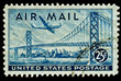 San Francisco-Oakland Bay Bridge Airmail Stamp San Francisco-Oakland Bay Bridge Airmail Stamp