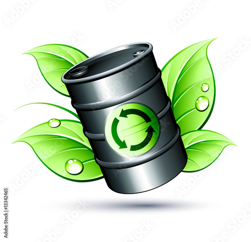 Vector: Baril énergie verte et recyclée Baril énergie verte et recyclée