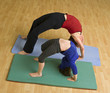 Foto: grandmother and child exercising grandmother and child exercising