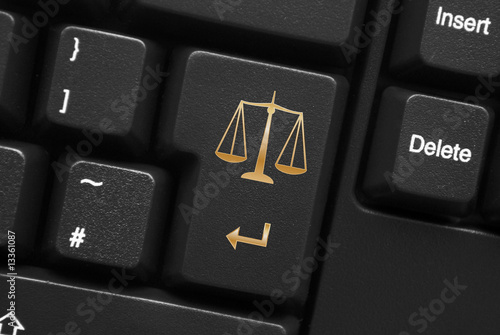 "Scales of Justice" Key on Keyboard