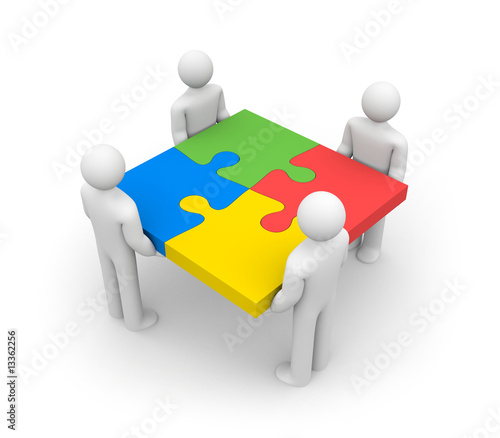 Illustration: Successful team Successful team