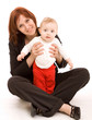 Photo en ligne au meilleur prix Businesswoman with baby