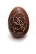 Chocolate easter egg isolated on a white studio background. Chocolate easter egg isolated on a white studio background.