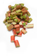 Rhubarb isolated on a white studio background. Rhubarb isolated on a white studio background.