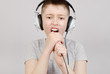 Singing boy