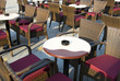 Chairs and coffee tables  at cafe outside
