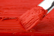 viel rote Farbe