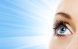 Close view of woman eye (shallow DOF)