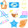 Vector: Icon set Vacations Icon set Vacations