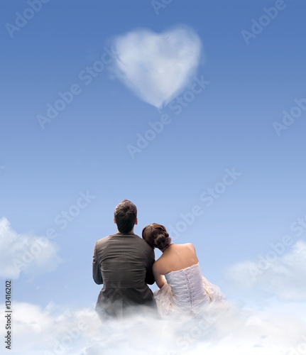 Photo: Creative style photo of a wedding couple Creative style photo of a wedding couple