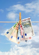 Dinero por la nubes