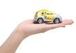 car on a hand