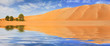 Désert - Panoramique & reflet