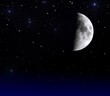 Mond am Nachthimmel