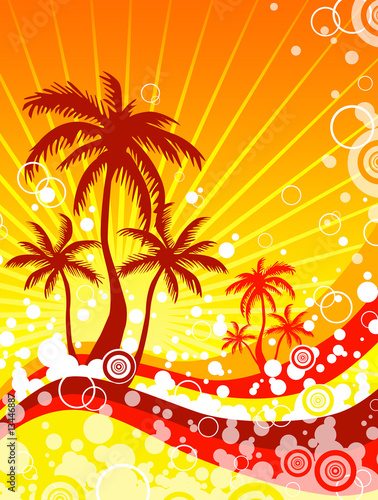 Summer holidays on the beach