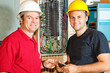 Friendly Electricians at Work